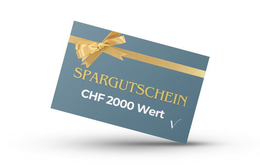 Spargutschein in Wert von CHF 2000.-